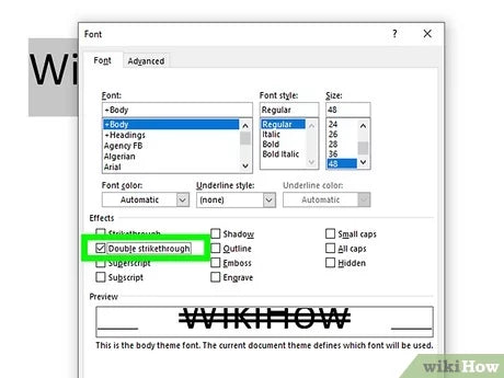 How to Cross Out Words in Microsoft Word?