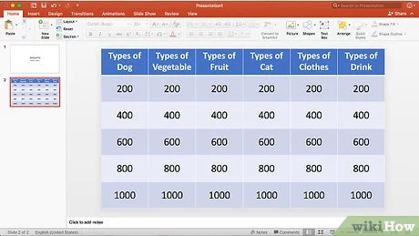 How to Create a Jeopardy Game in Powerpoint?