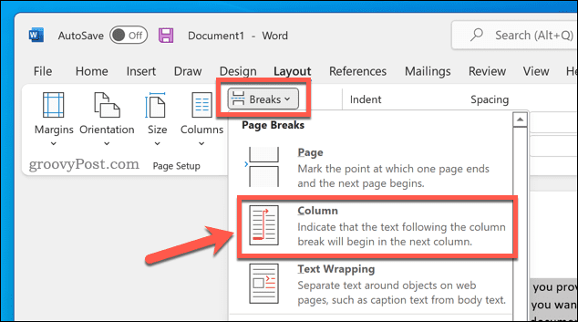 How to Split Microsoft Word Page in Half Vertically?