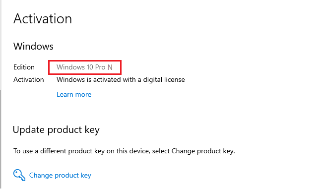find my windows 10 pro product key on store
