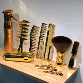 Supreme Trimmer Salon, Barbería y Accesorios para uso doméstico, Capa con  logotipo dorado, 6 unidades, Talla única