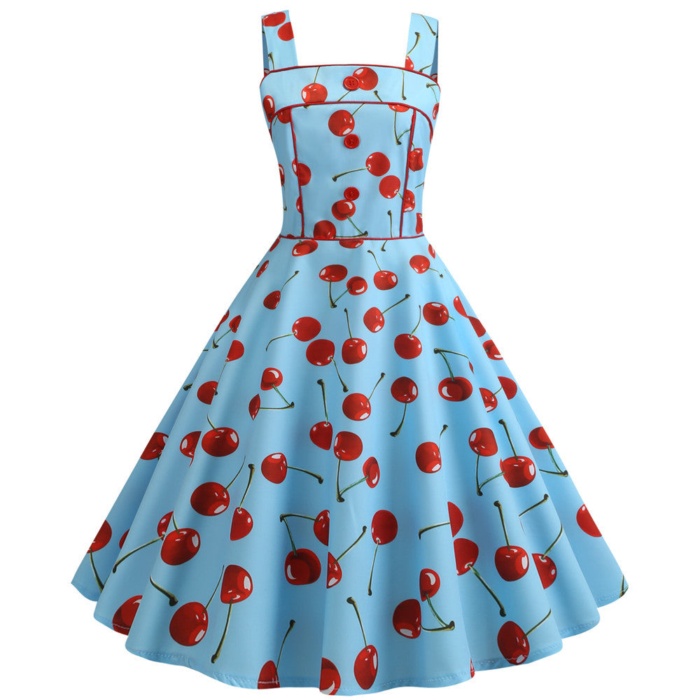 vintage cherry dress
