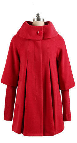 Coat Outerwear Jacket in Red – Lily & Co.