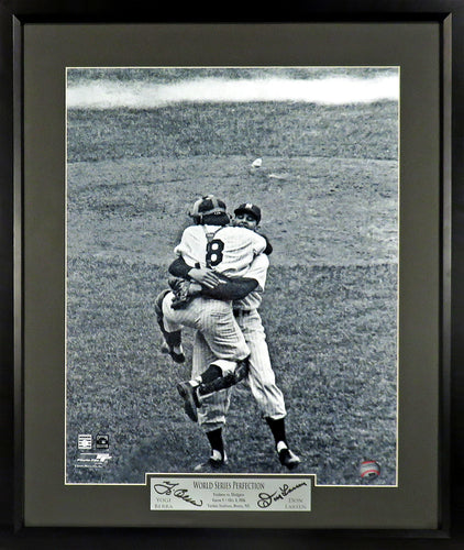 Yankee Legends Babe Ruth & Lou Gherig Laser Engraved Signature Framed