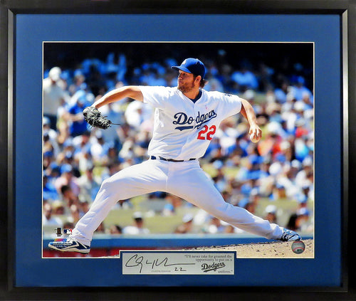 Clayton Kershaw Los Angeles Dodgers Fanatics Authentic Framed