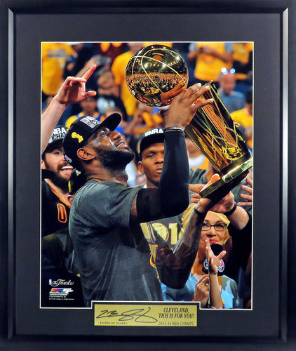 LeBron James Cleveland Cavaliers Engraved Framed Photo