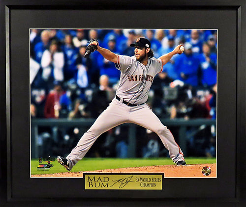 SF Giants Buster Posey 2012 WS Tag Framed Photograph (Engraved Serie –  Behind the Glass, LLC