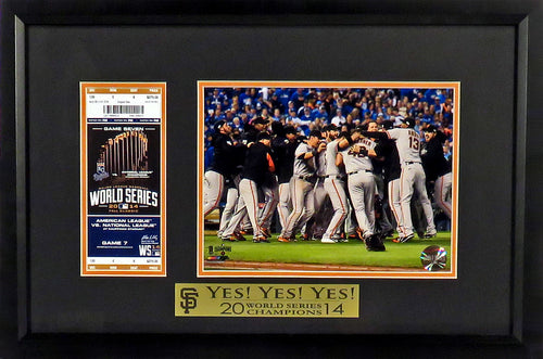 San Francisco Giants “ World Series Champions 2010-2012-2014 Framed D –  Behind the Glass, LLC