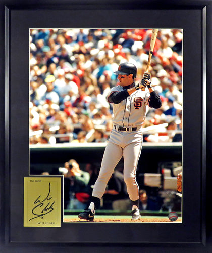 Will Clark Autographed Signed Framed San Francisco Giants 