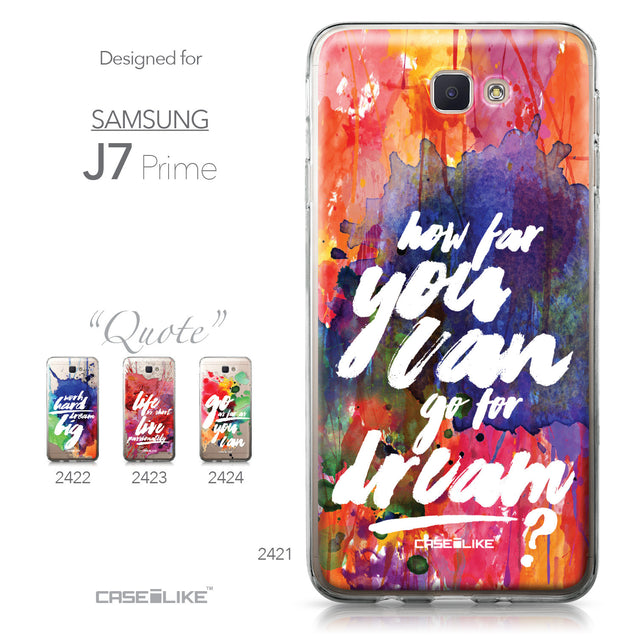 Samsung Galaxy J7 Prime / On NXT / On7 (2016) case Quote 2421 Collection | CASEiLIKE.com