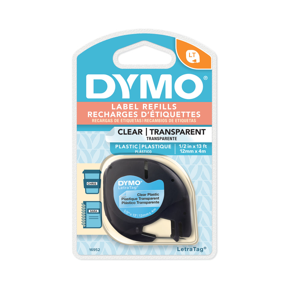  DYMO LetraTag - Etiquetadora portátil LetraTag 100H plateada y  cintas de etiquetas LT, fácil de usar, ideal para la organización del hogar  y la oficina : Productos de Oficina