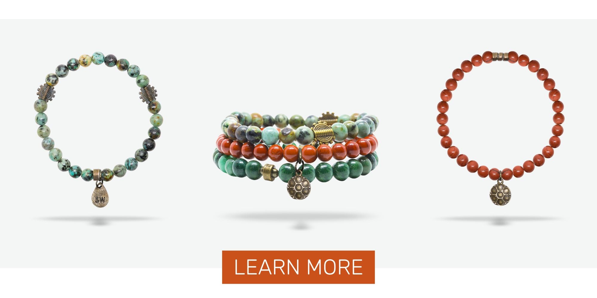 Down To Earth bracelet stack by Wild In Africa