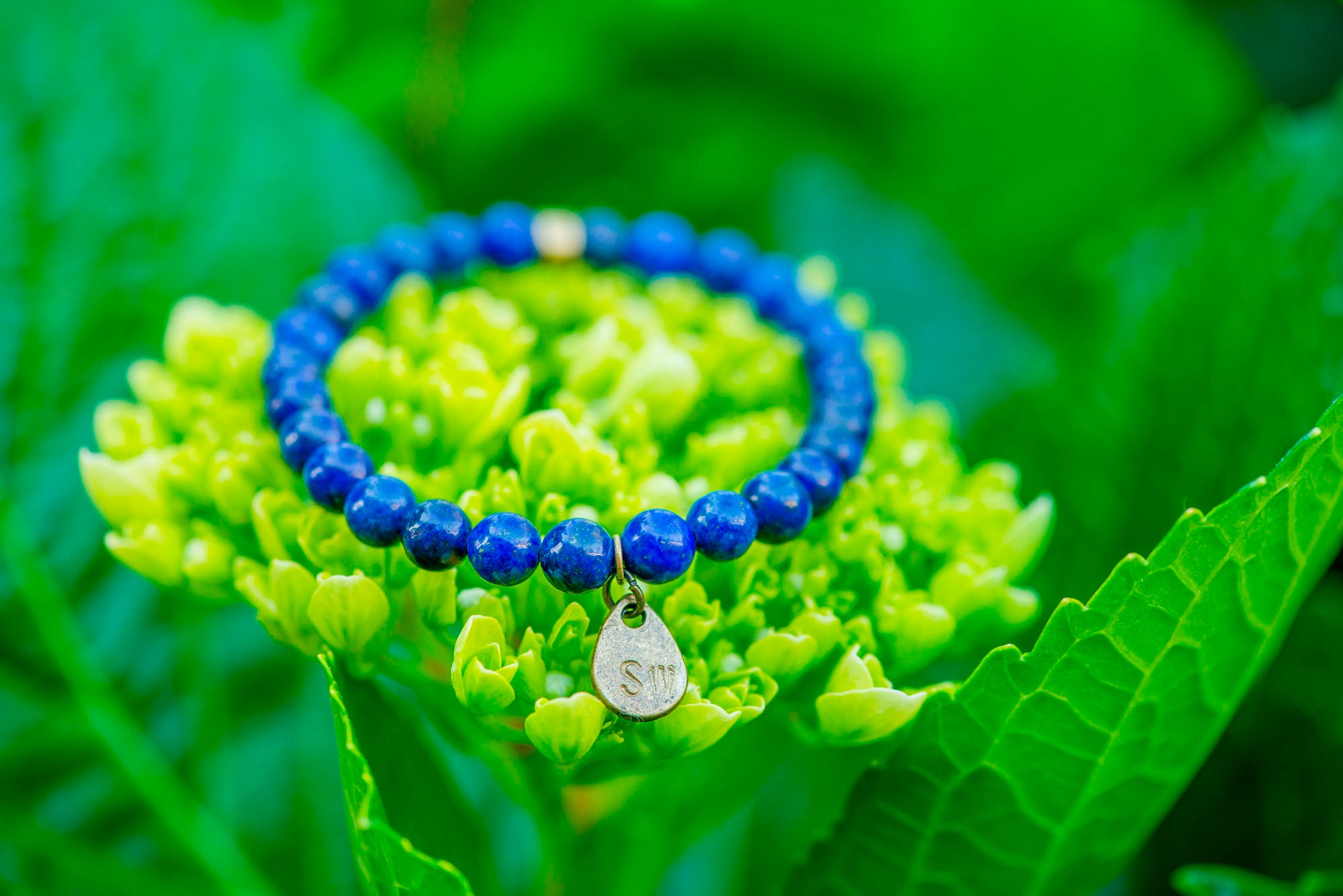 Lapis Lazuli beaded bracelet by Wild In Africa