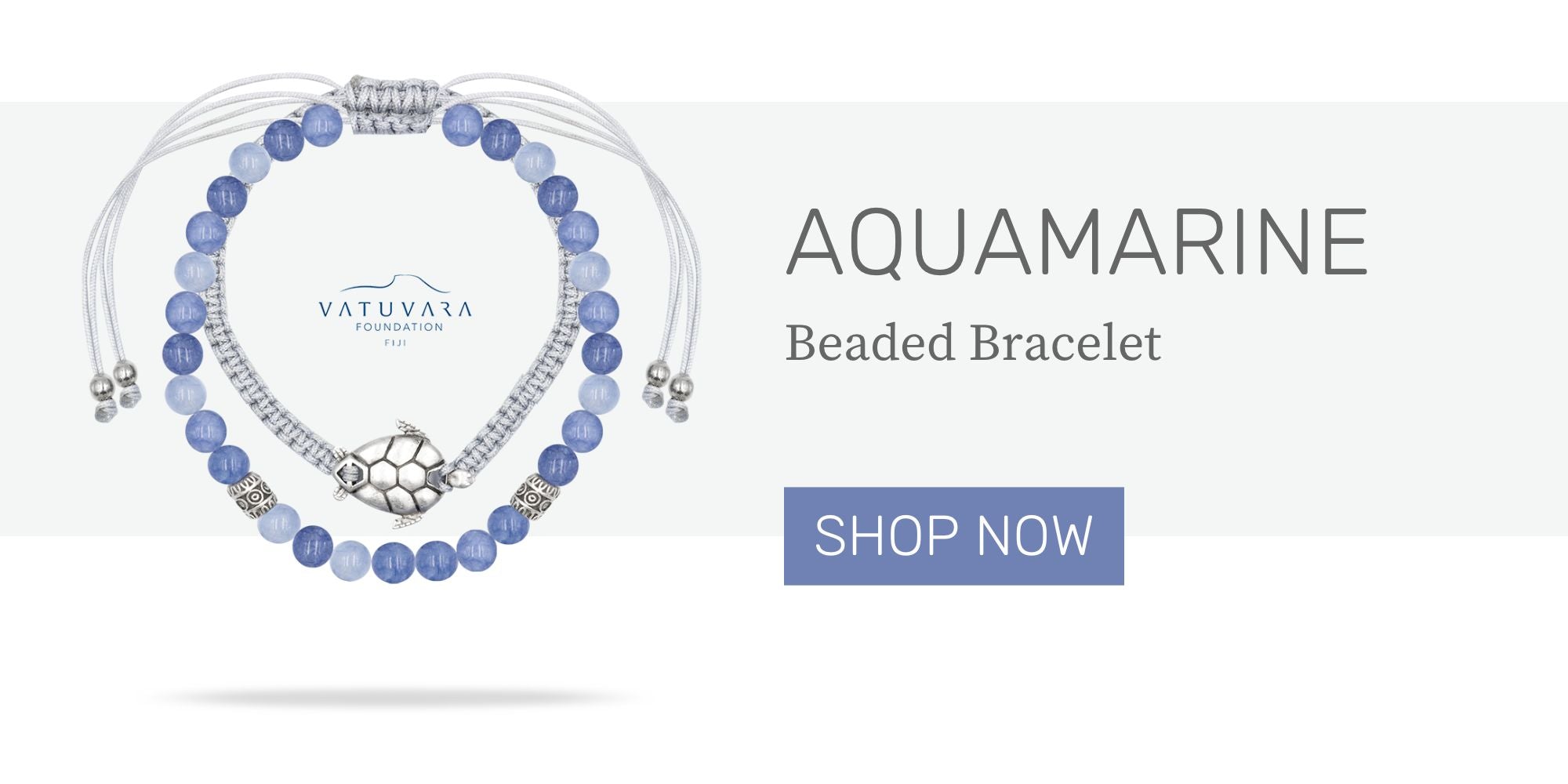 Aquamarine beaded bracelet by Wild In Africa