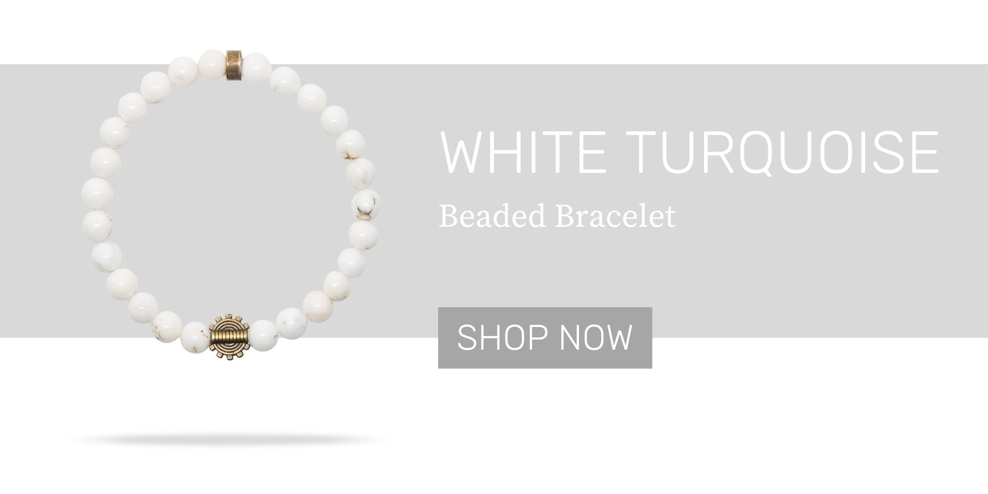 White Turquoise Bracelet by Wild In Africa