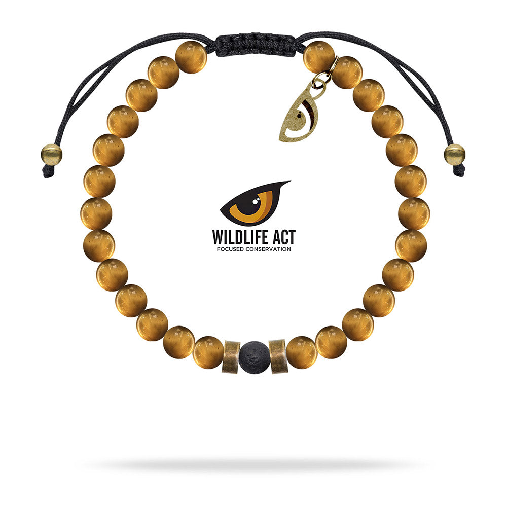 Beaded bracelet supporting Wildlife ACT by Wild In Africa