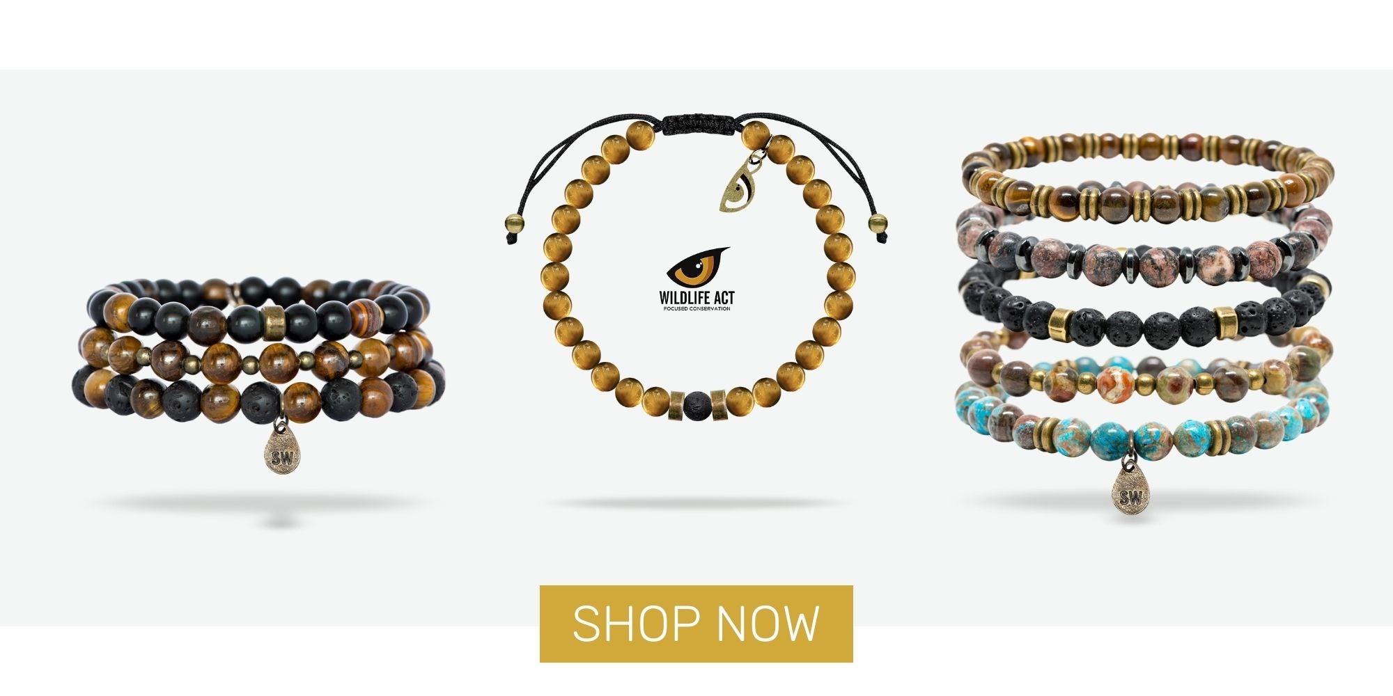 Beaded bracelets supporting conservation by Wild In Africa