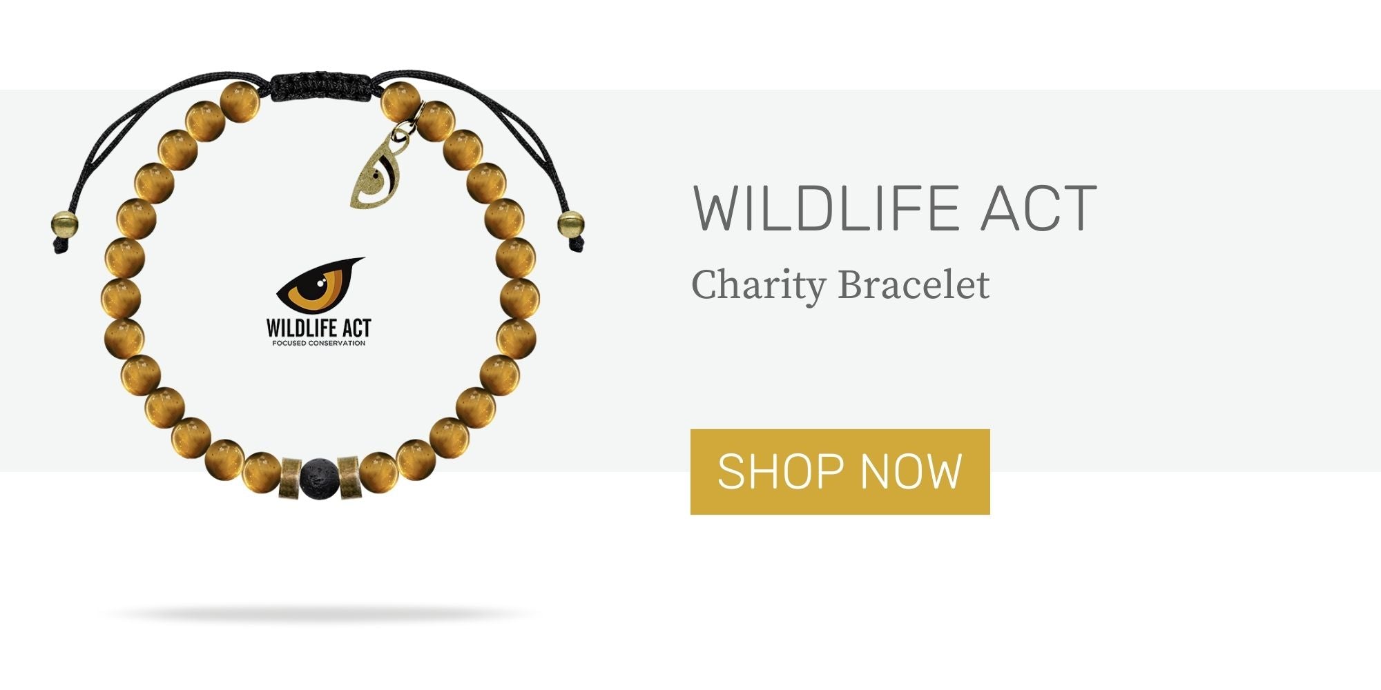 Beaded bracelet supporting Wildlife ACT by Wild In Africa