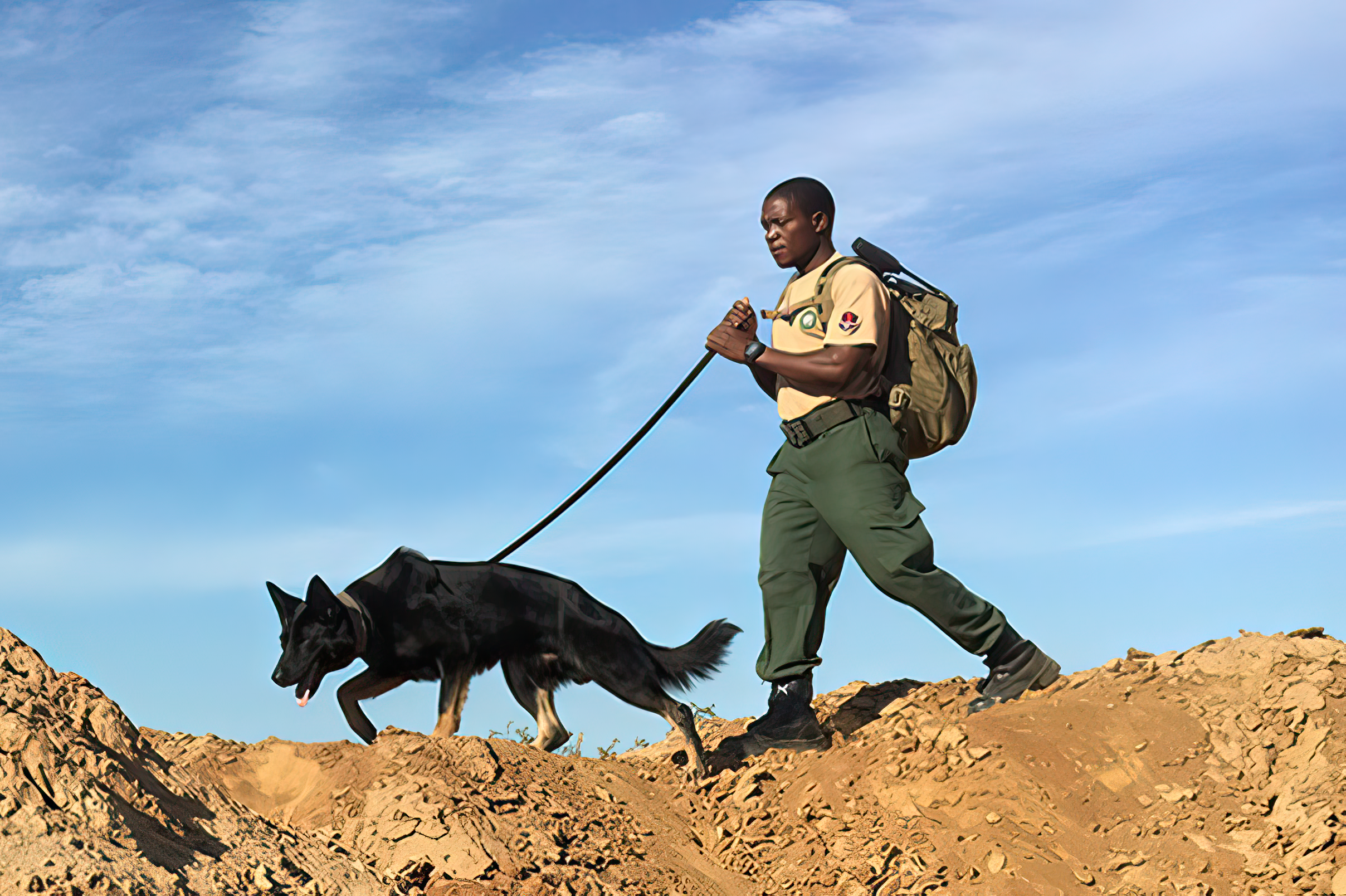 Anti-poaching ranger. Photo by Invictus K9