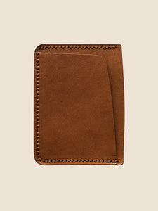 The Caribou, vertical leather mini card wallet