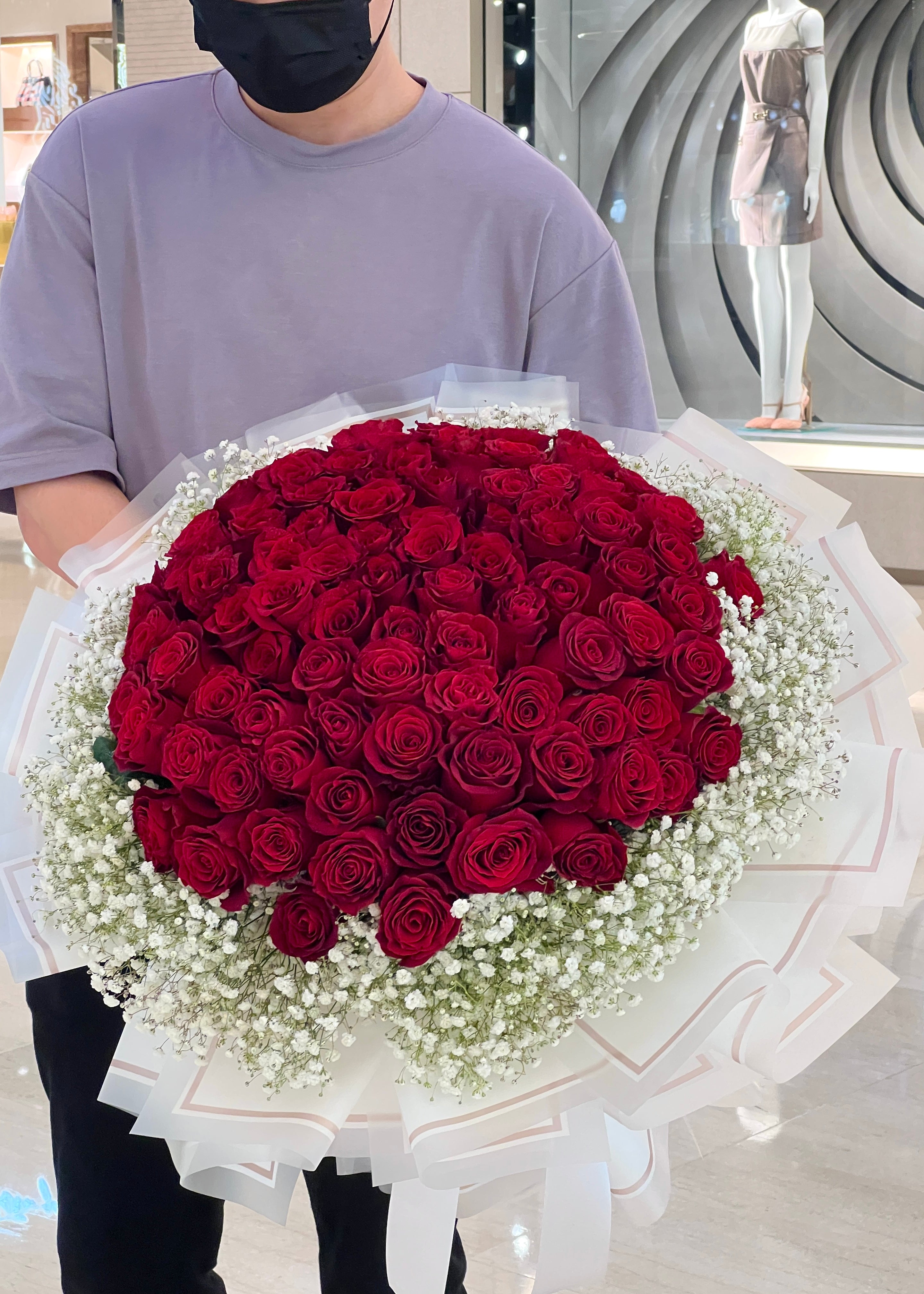 My Forever Romance 100 Stalks Roses | Giant Flower Bouquet – FlorismDeArt |  Luxury Florist Pavilion KL