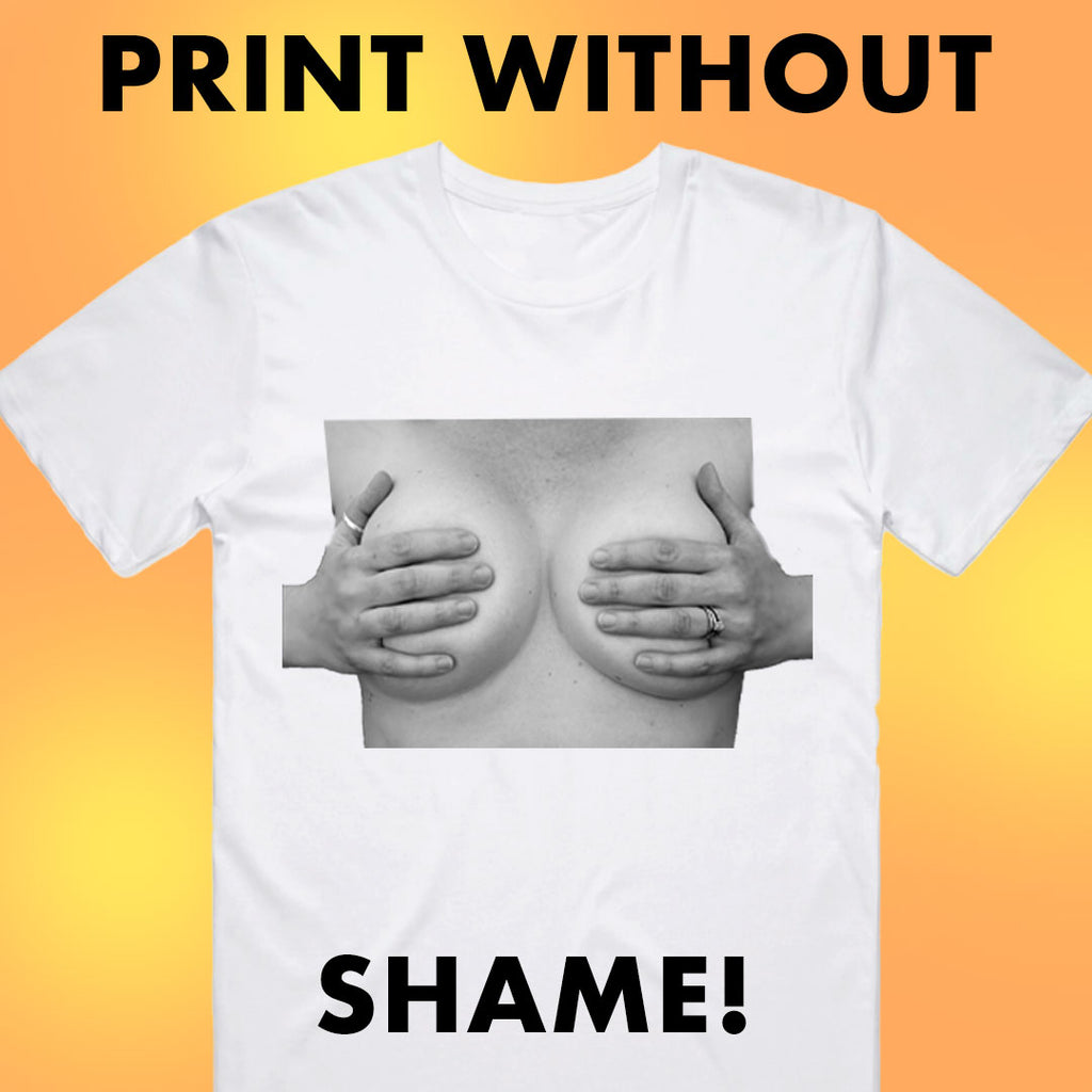 Print without shame condom kingdom customised t-shirt printing