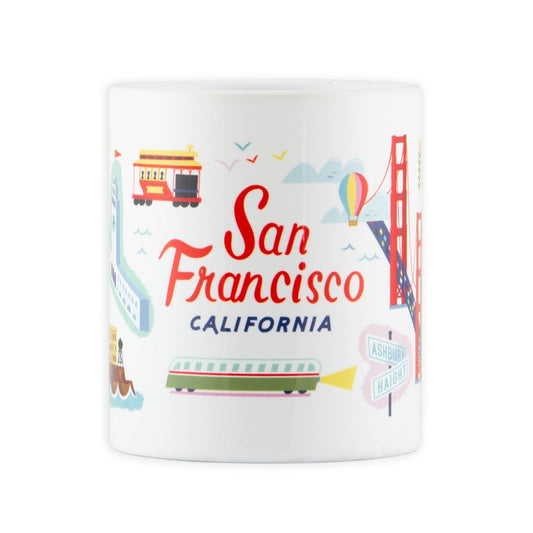 Heat Sensitive San Francisco Skyline Dribble Mug