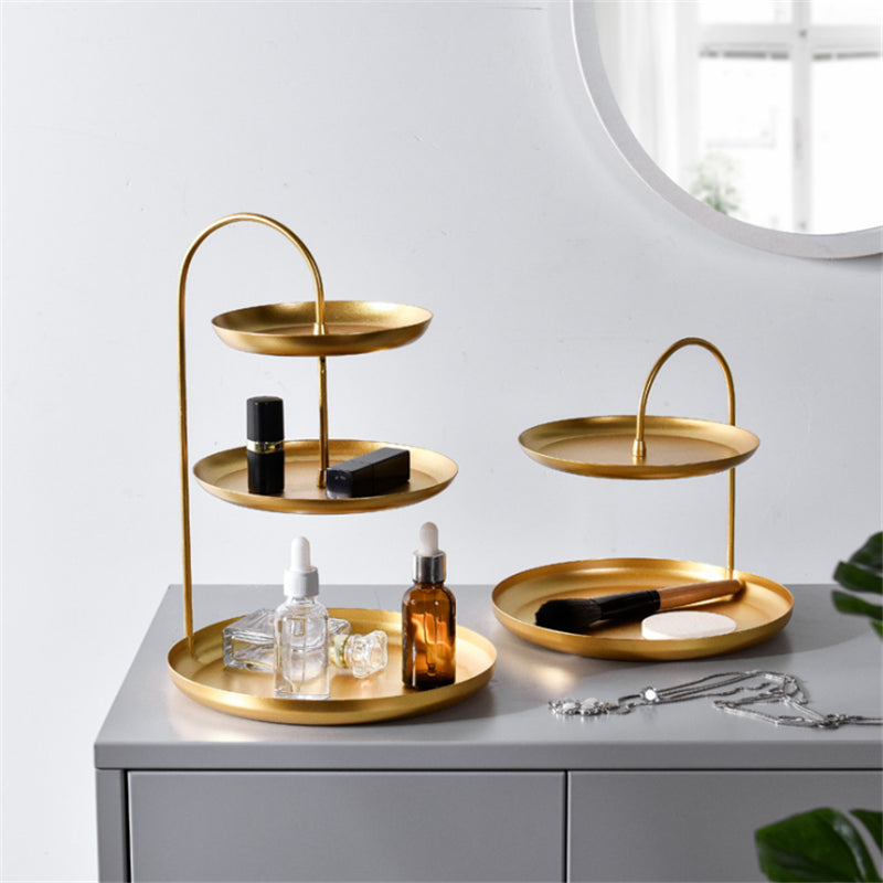 Nordic Double Layer Gold Tray
