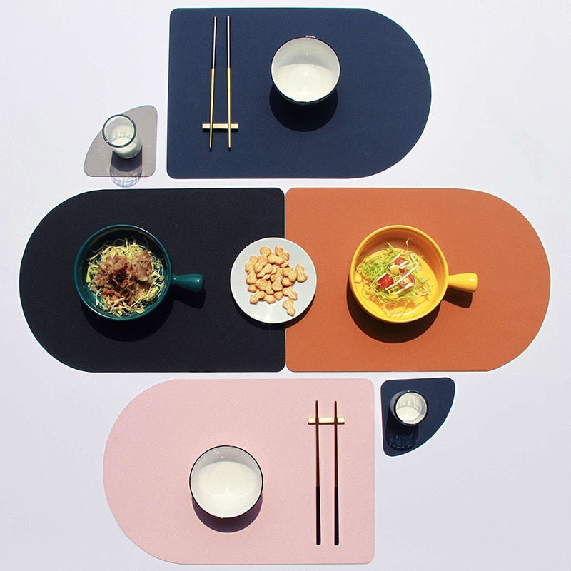 Tableware Leather Placemat Set