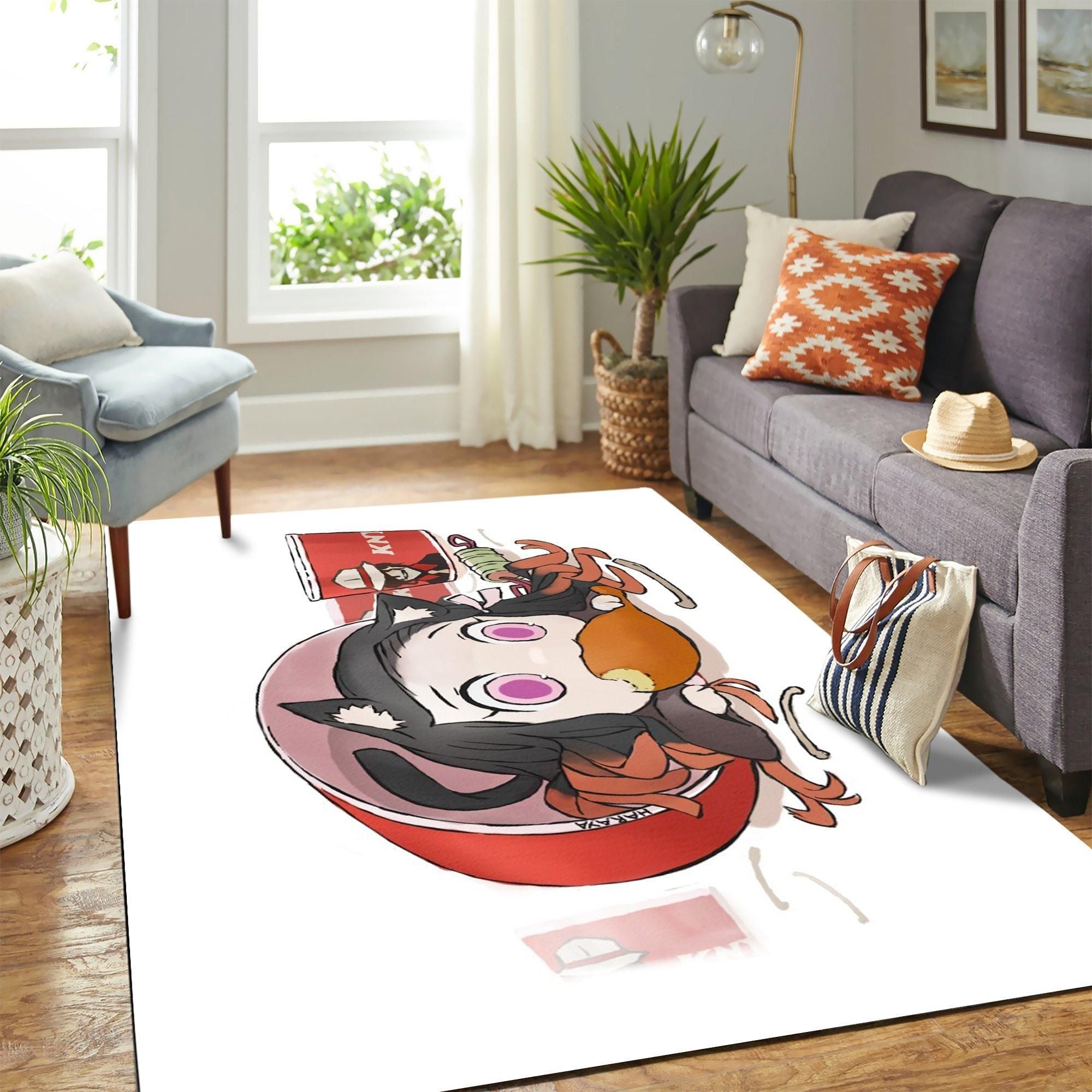 Kamado.Nezuko Chibi Area Rug Geeky Carpet - home decor ...