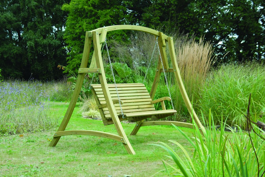 Wooden swing seat