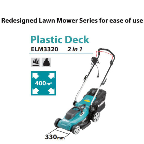 Makita ELM3320 Lawn Mower AC 330mm | Garden Tools | O' Green Living