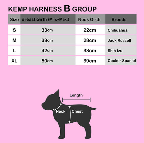 Puppia Vest Size Chart