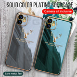 Luxury Plating Soft Tpu Anti knock Camera Protective Case For Iphone 11 Series