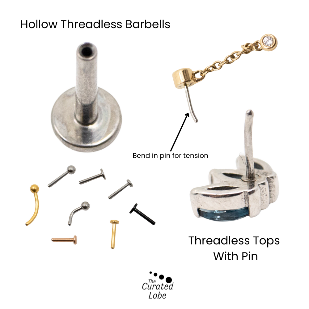 threadless barbell