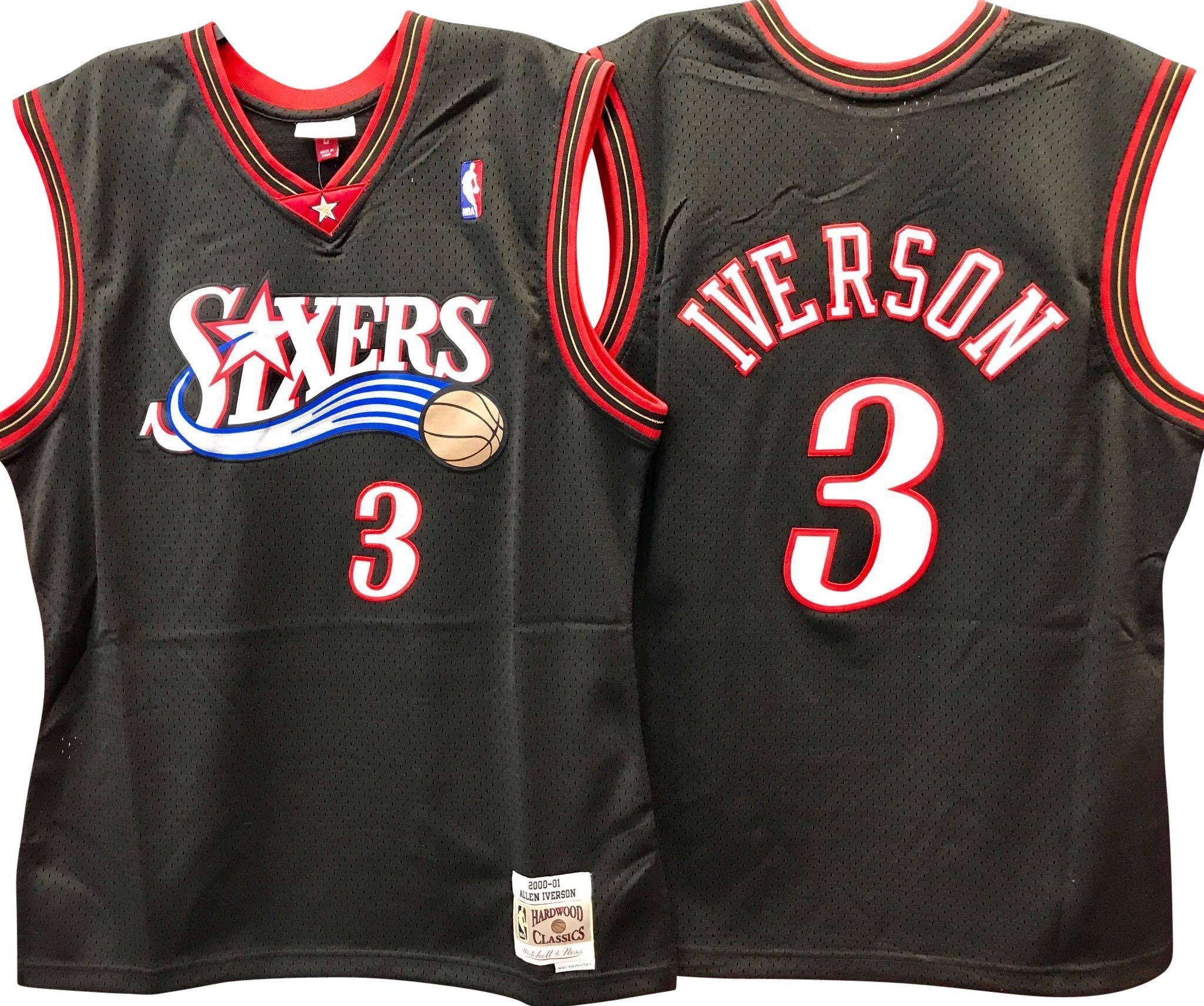 allen iverson retro sixers jersey