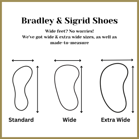 Shoe width diagram