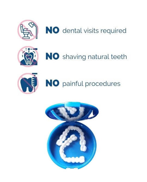 No afeitar los dientes naturales