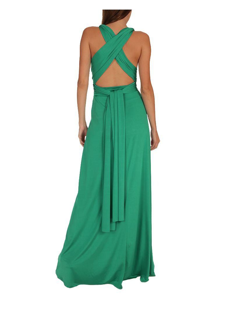 Wrap Dress - Maxi - Jade Green