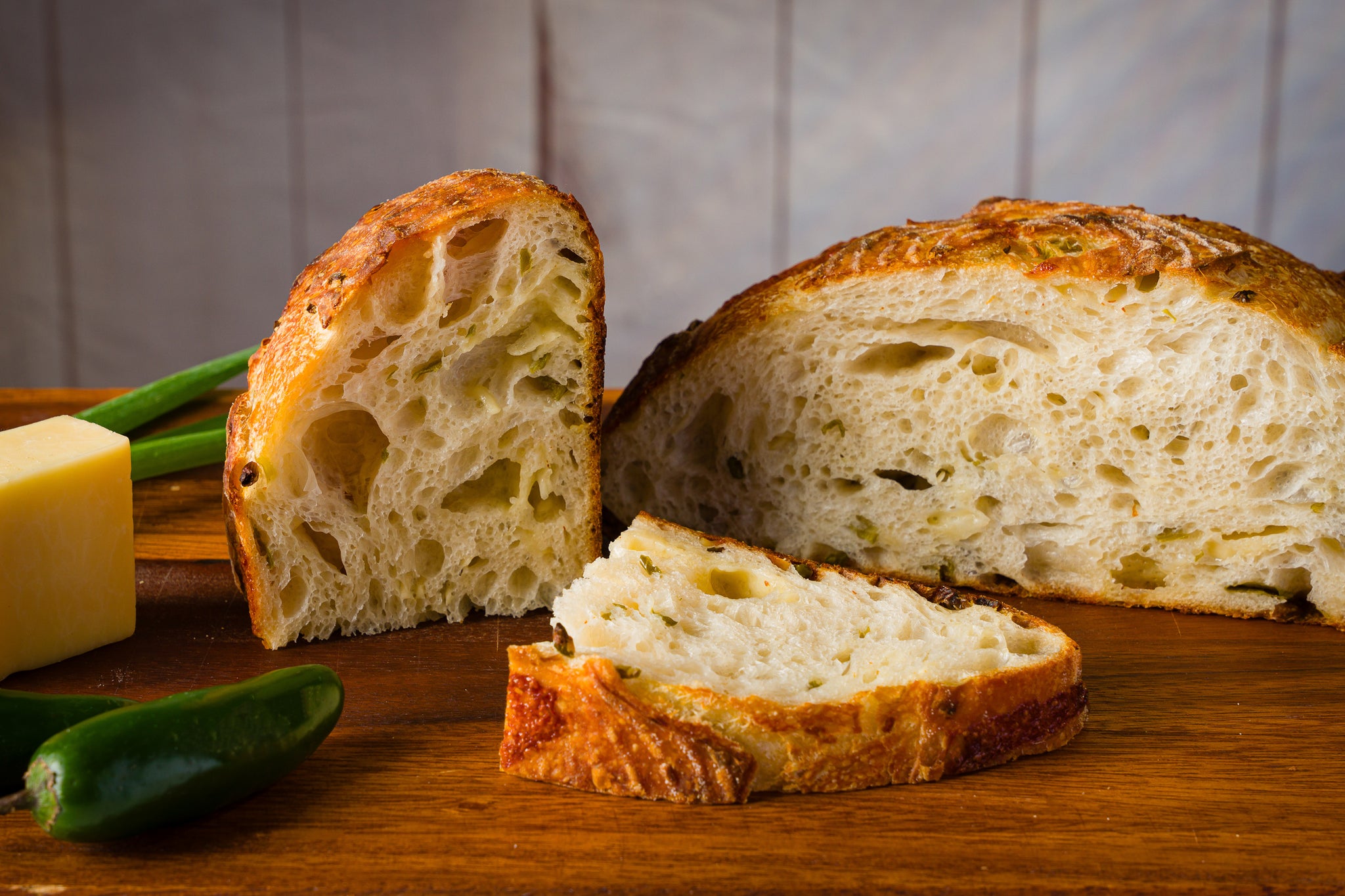 Cheddar Jalapeno Sourdough Bread