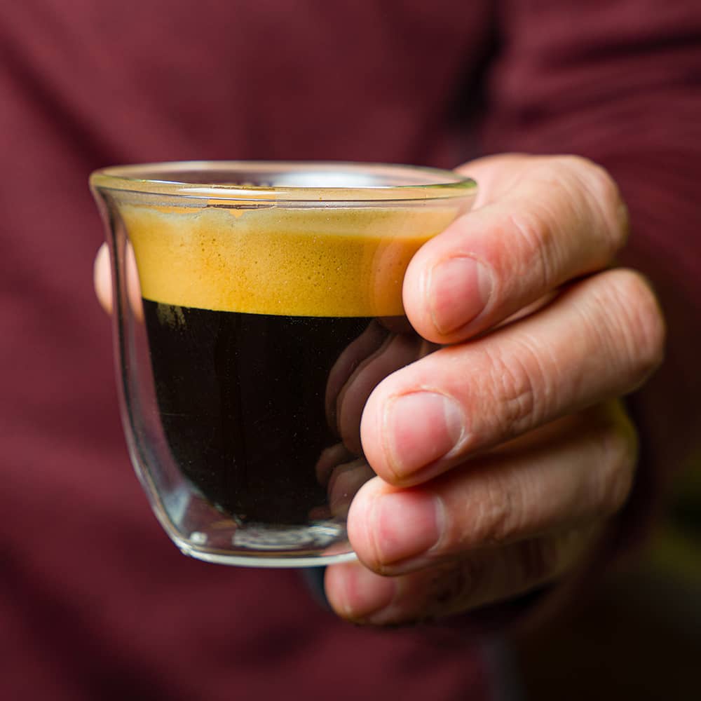 Glassware espresso hand-held