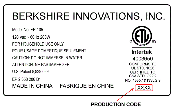 Proofer Production Code