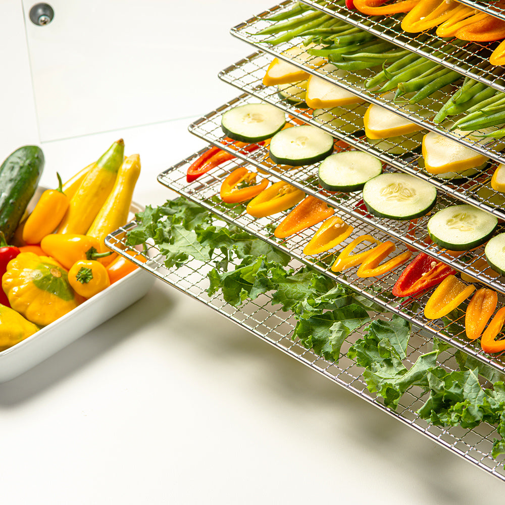 Fresh vegetables on the Sahara trays