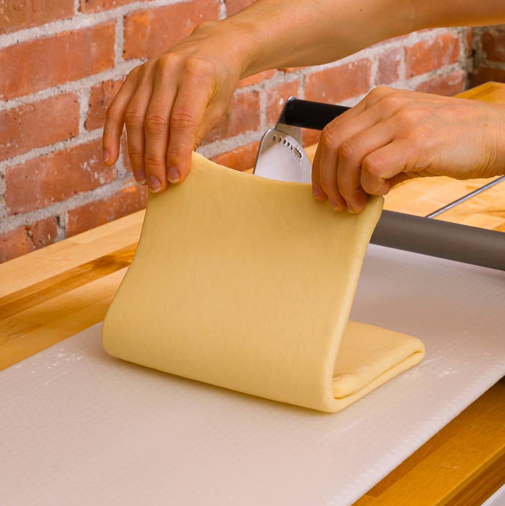 Tri-folding the dough step 2