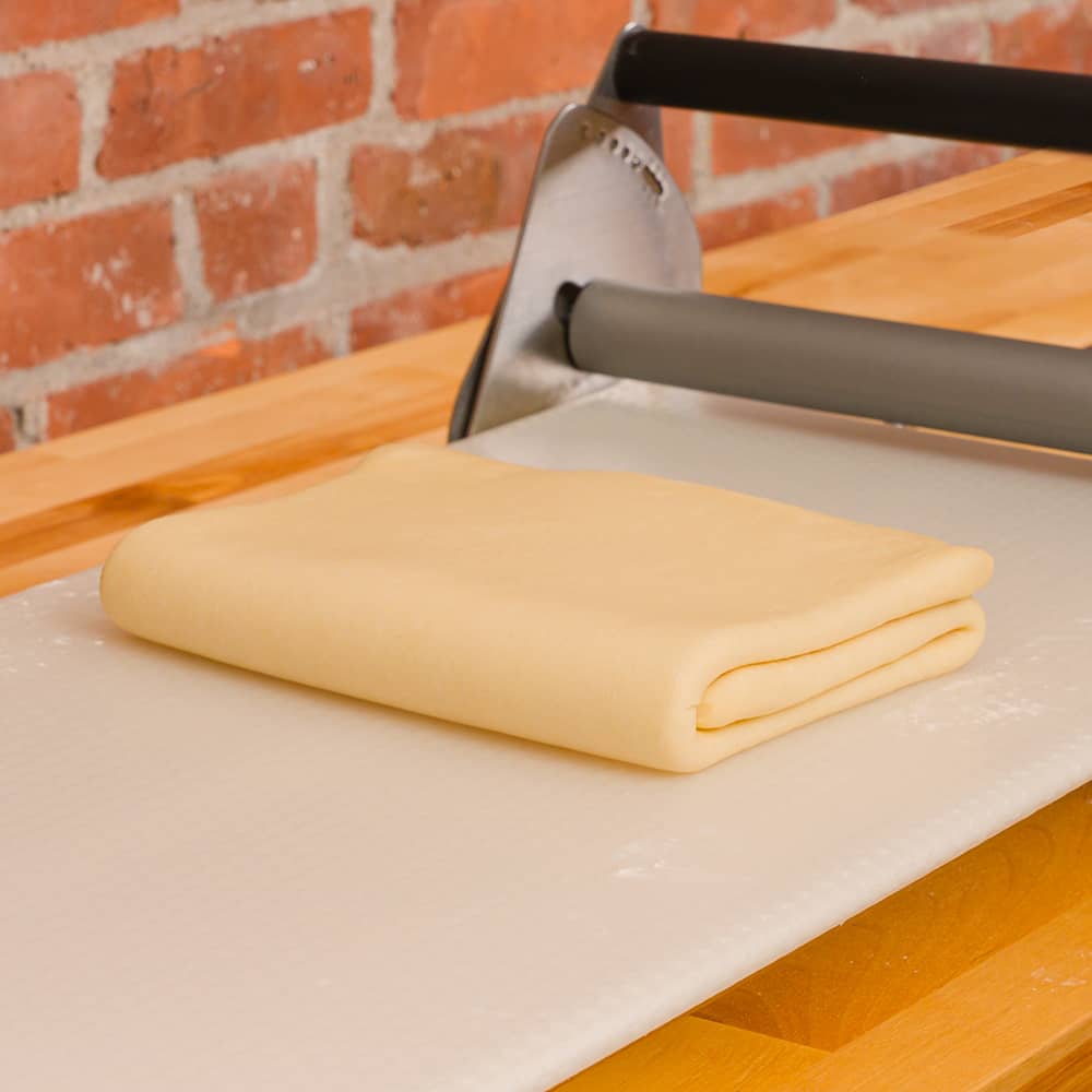 Tri-folding the dough step 3