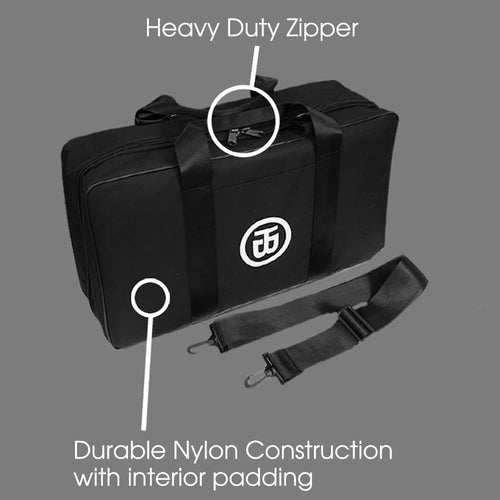 Sahara Carrying Case features: heavy duty zippers, durable nylon construction