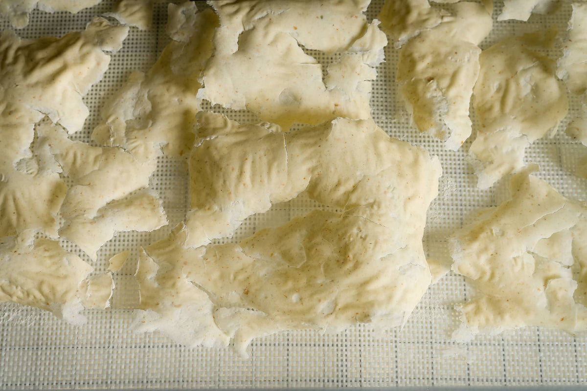 Gros plan sur un levain panaire déshydraté