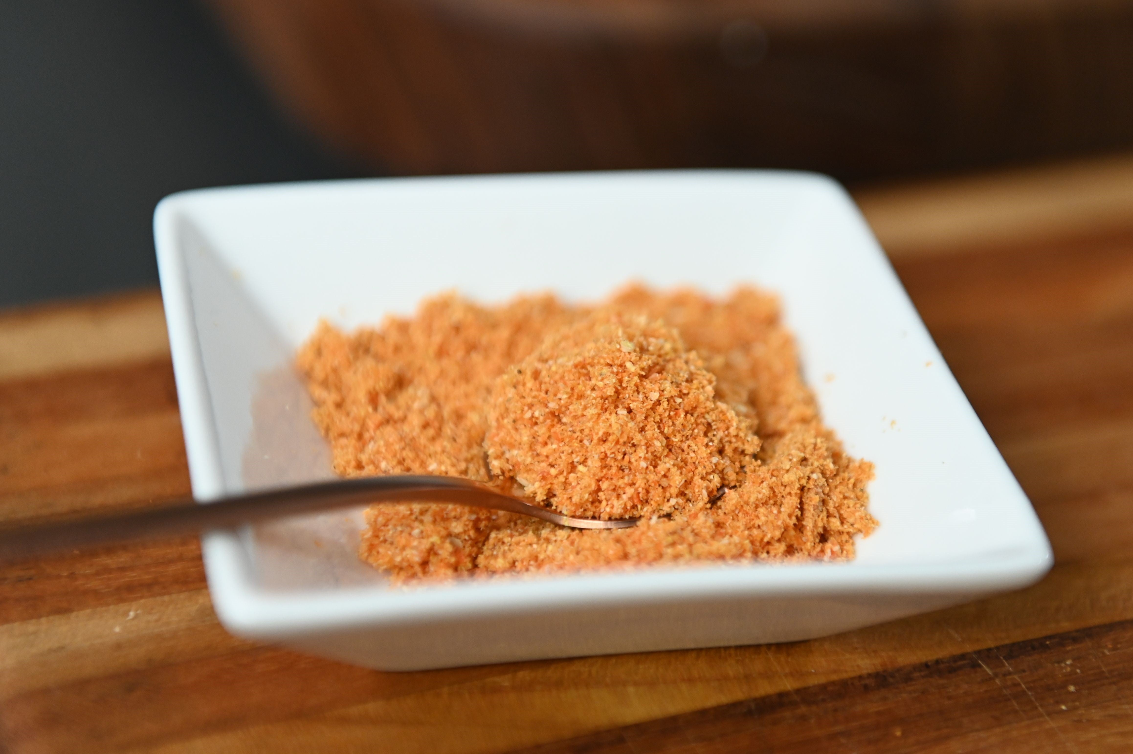 Bowl of homemade habanero powder