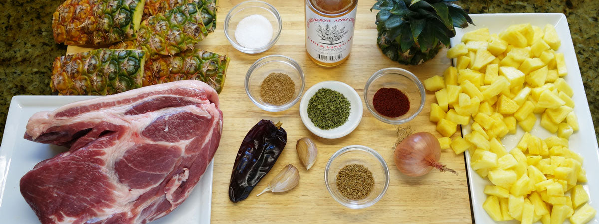 Pork al Pastor ingredients