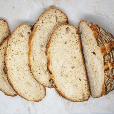 Sliced sourdough